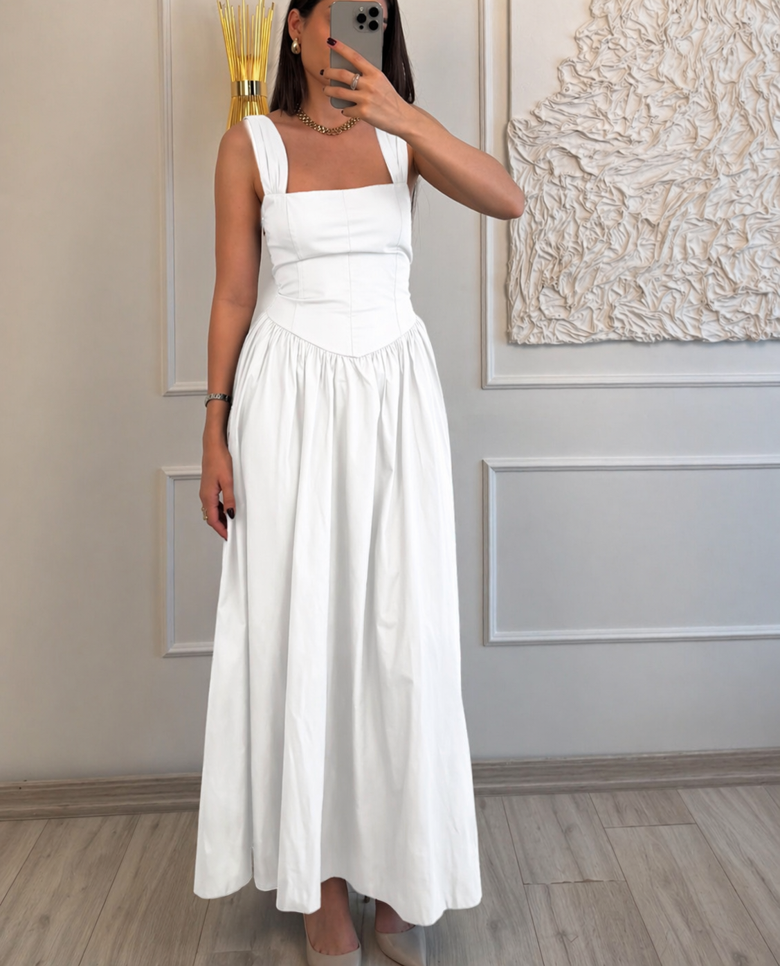 Square Neck Maxi Dress