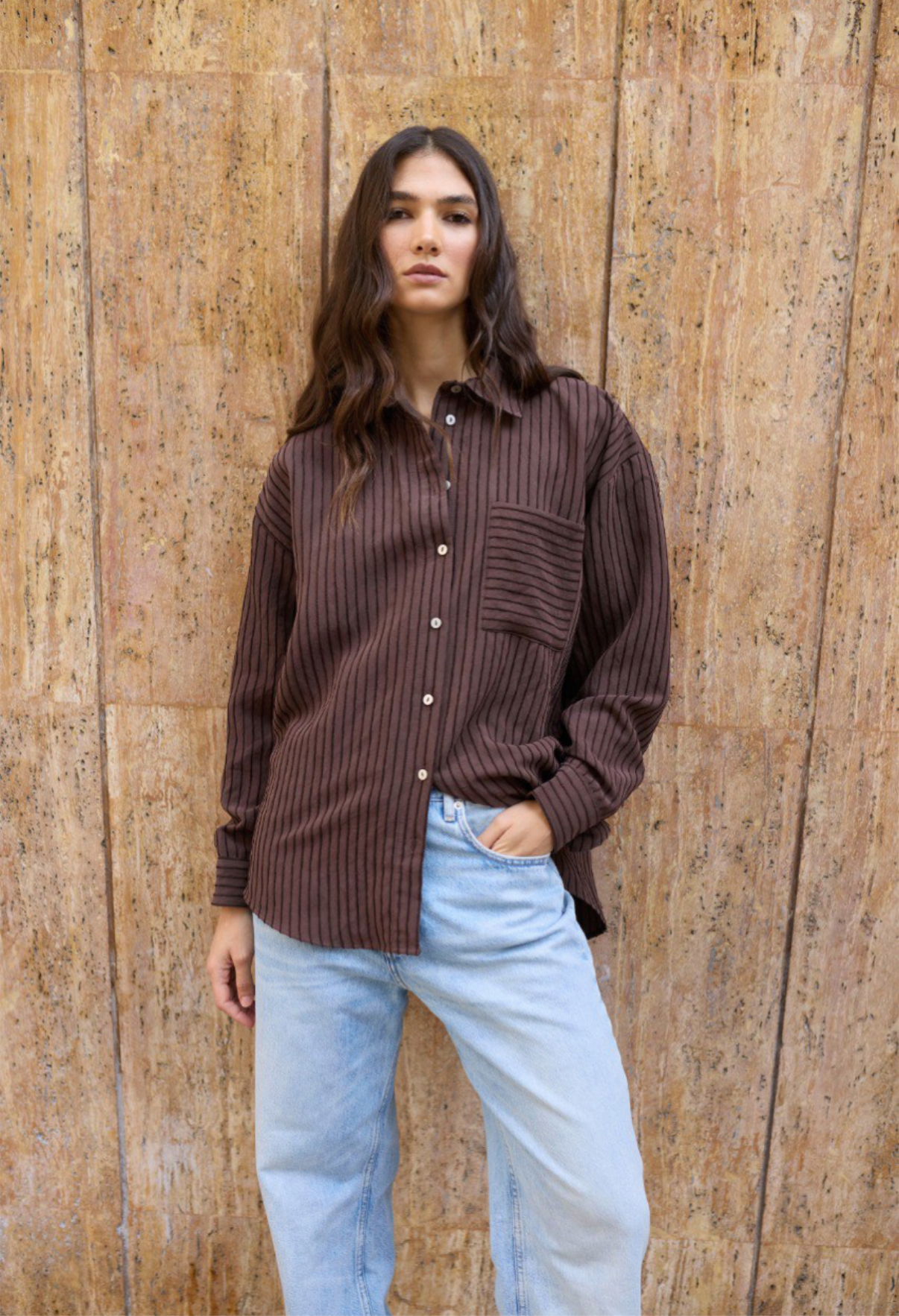 Striped Shirt with Pocket