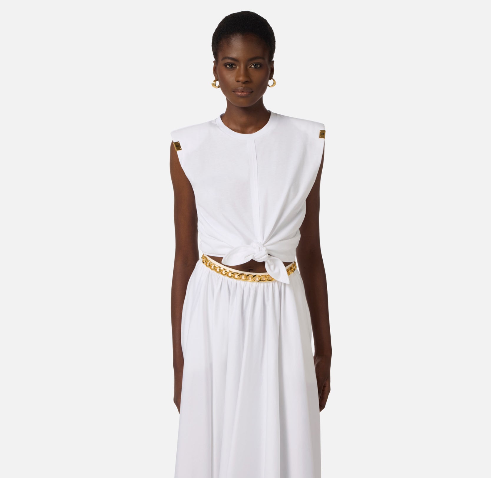 Jersey T-shirt with knot