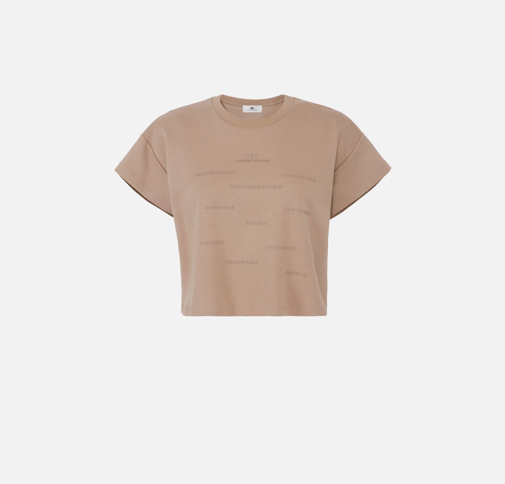 Jersey T-shirt with lettering print