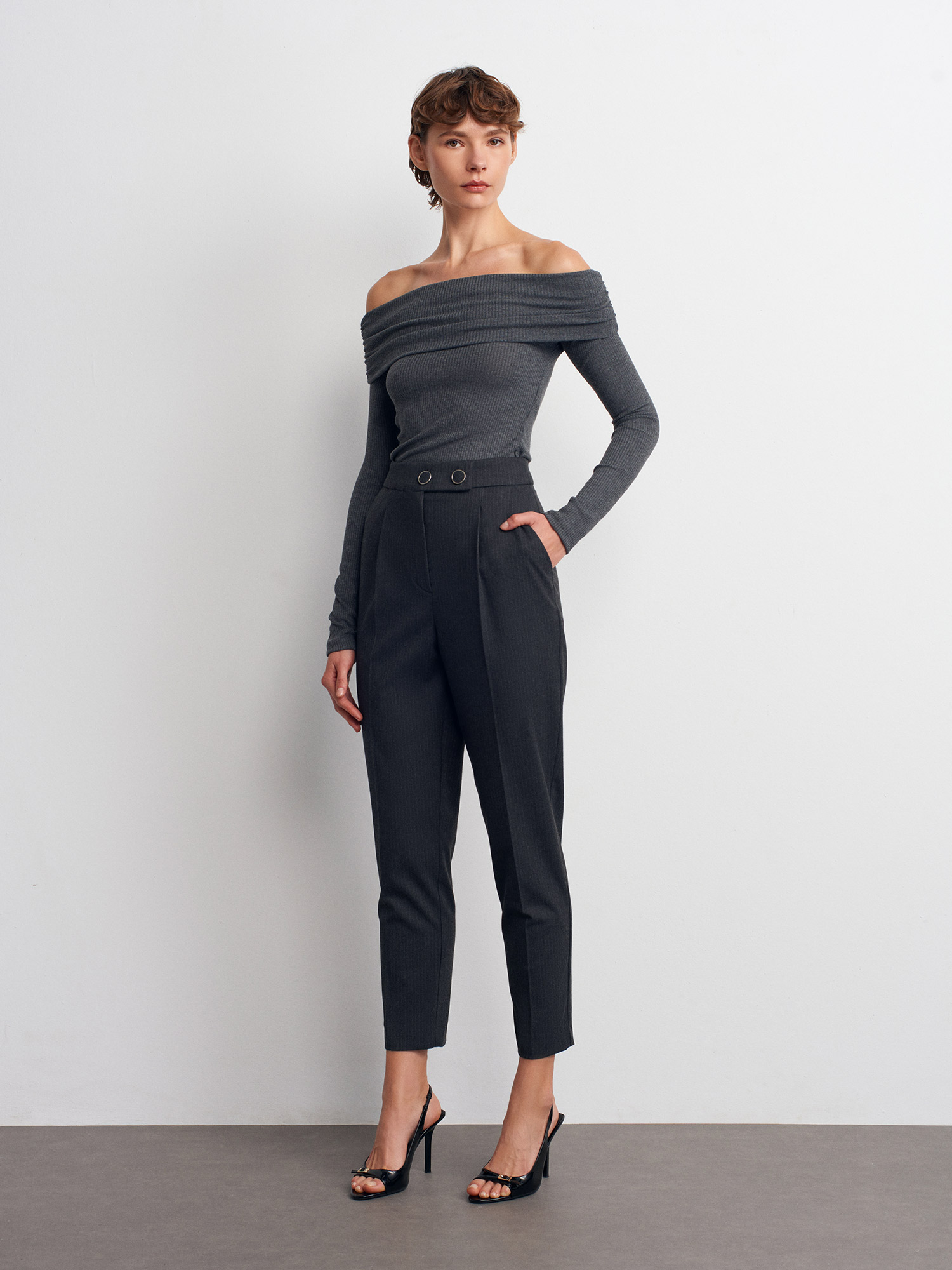 Black Pants with 2 Buttons