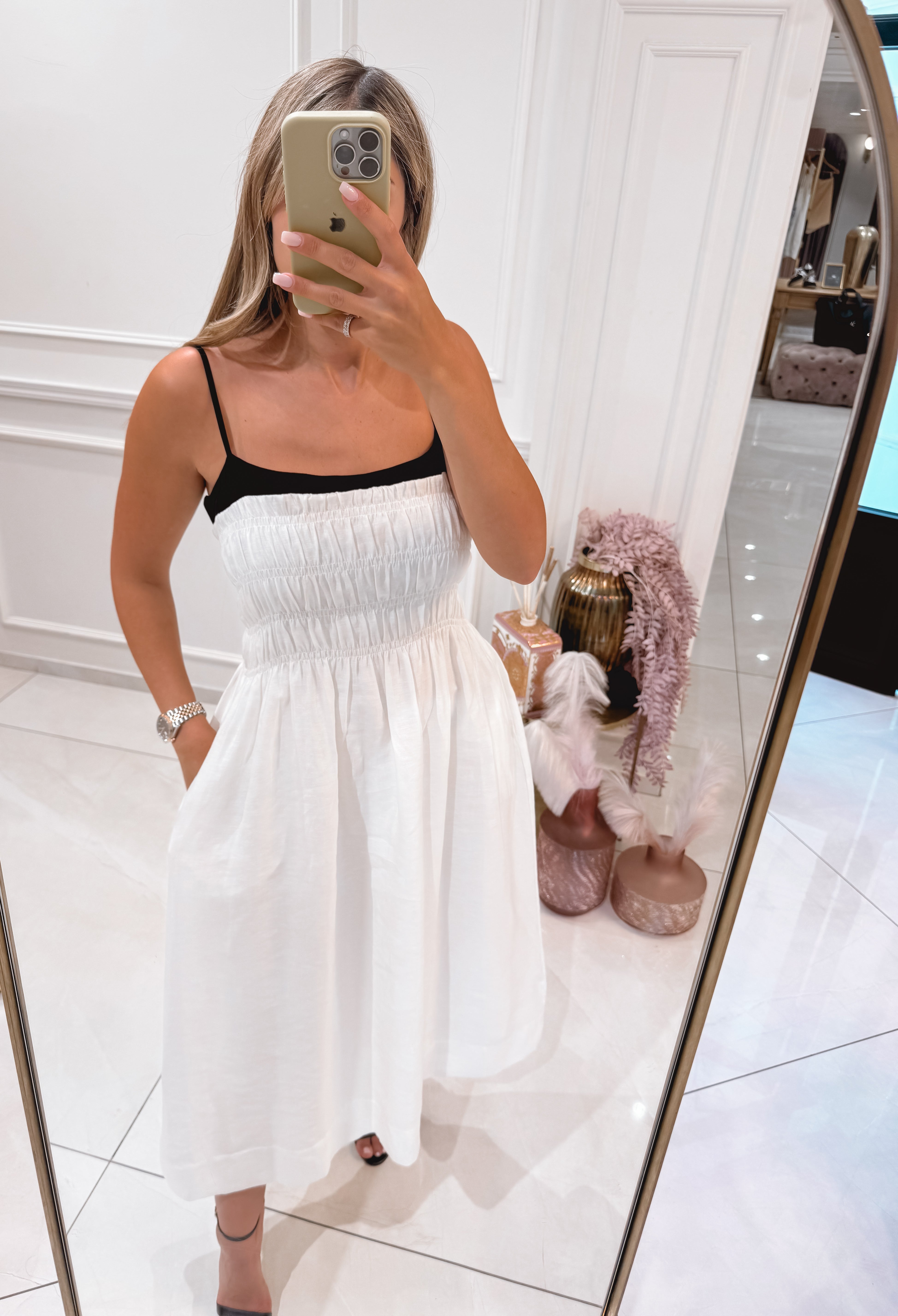 Linen Midi Dress