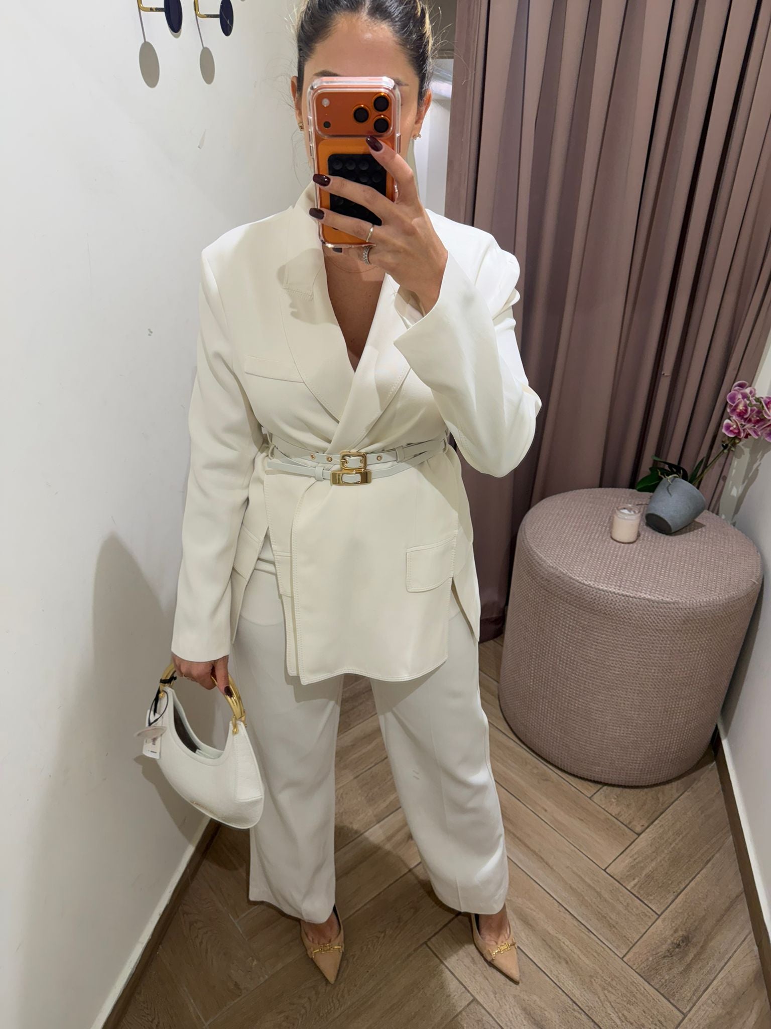 Classic double belt Suit