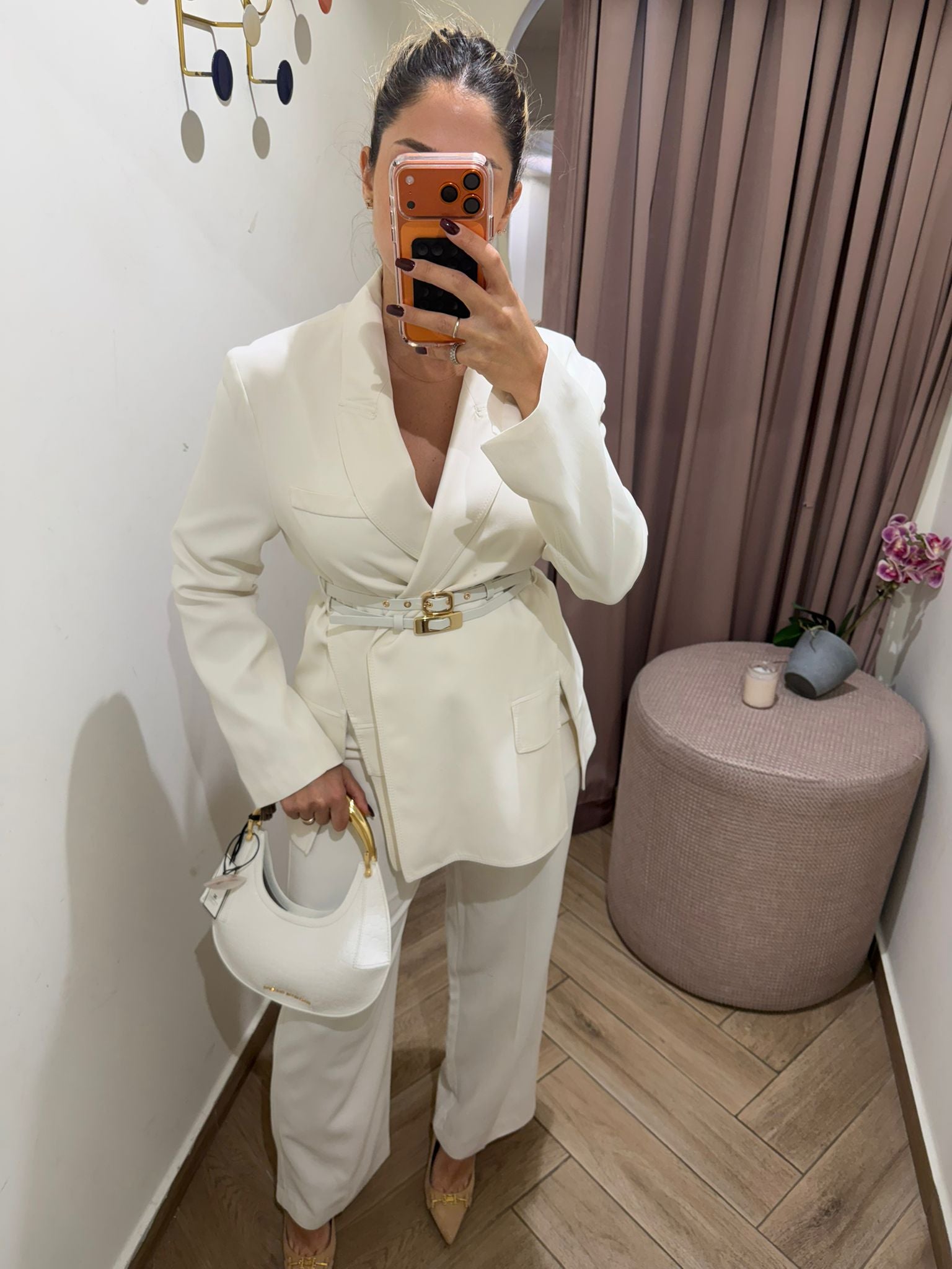 Classic double belt Suit