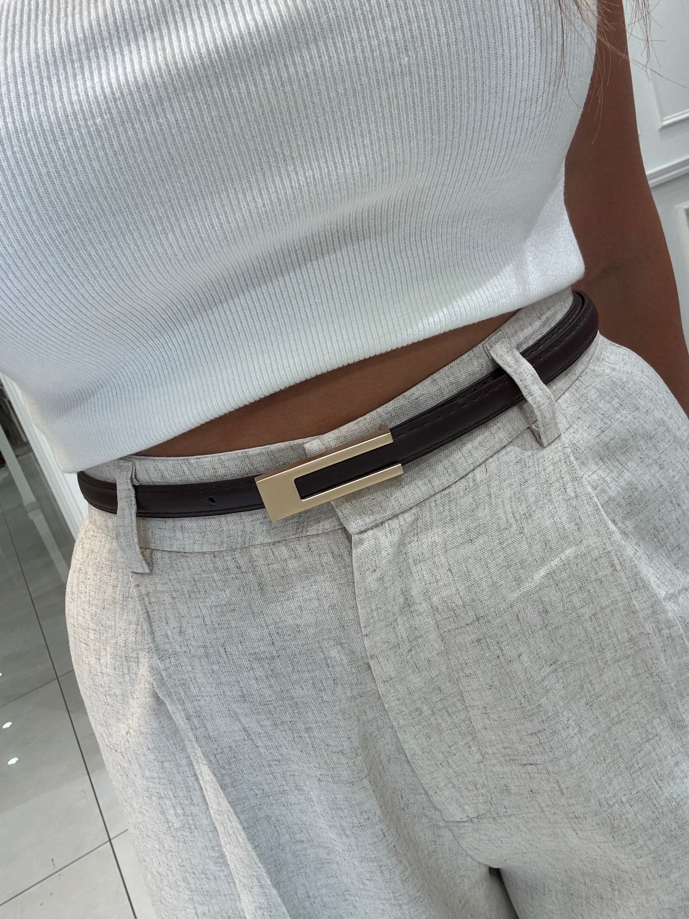 gold metal belt