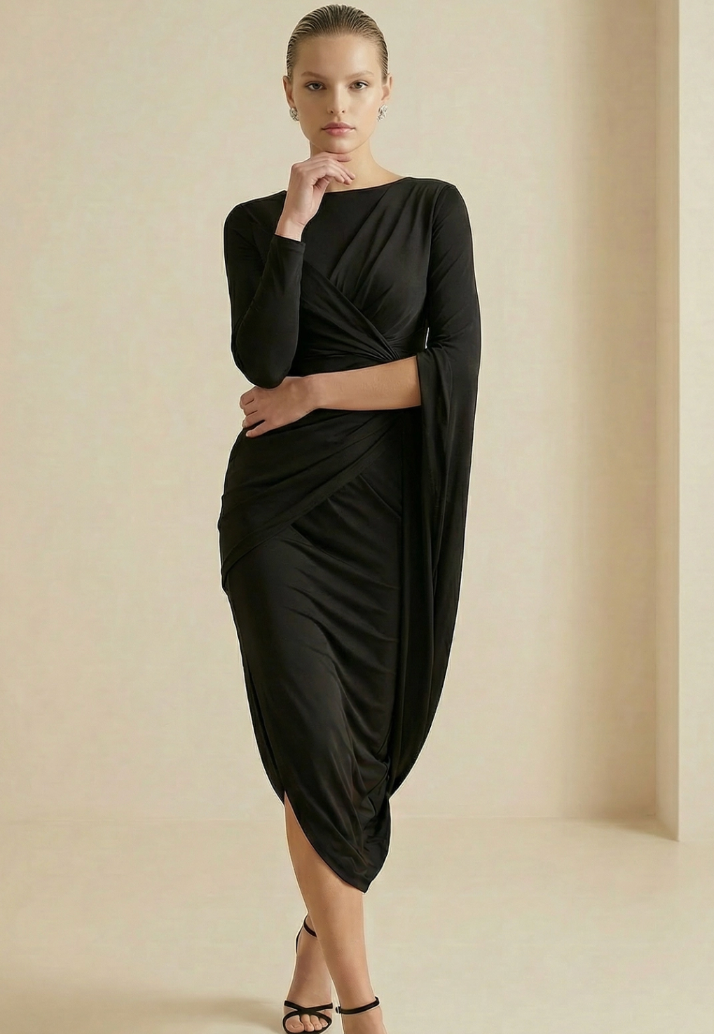 LYCRA LONG SLEEVE DRESS