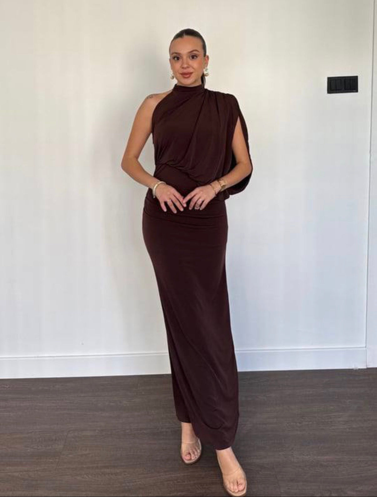 Laycra One Sleeve Dress