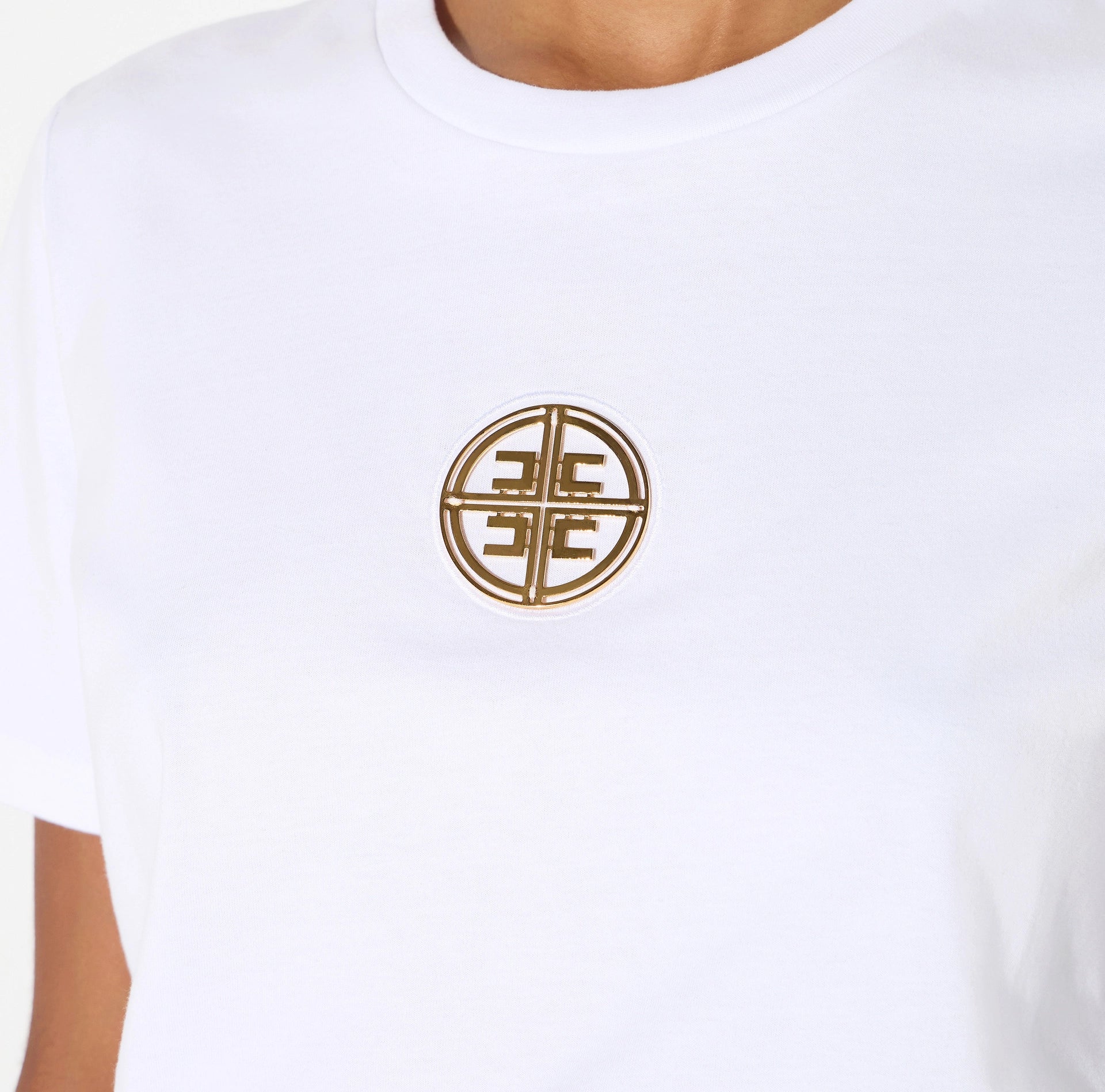Jersey T-shirt with jewel logo