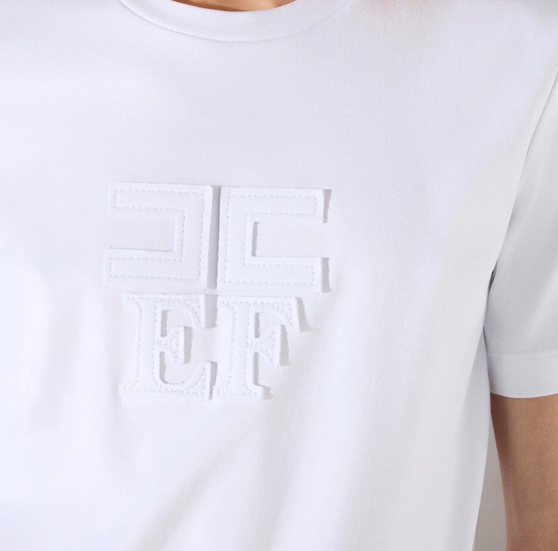 Jersey T-shirt with logos