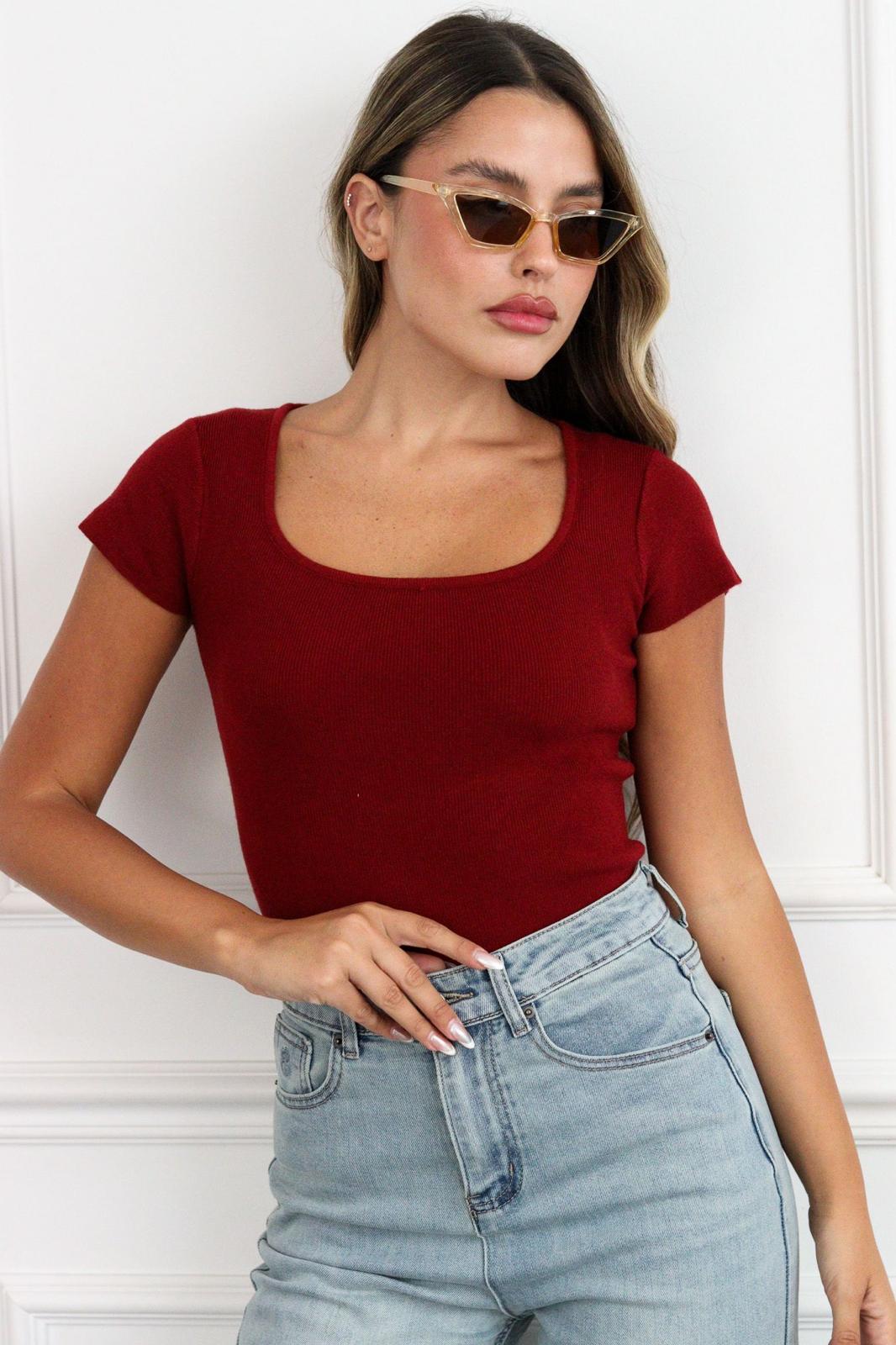 Basic Knit Blouse