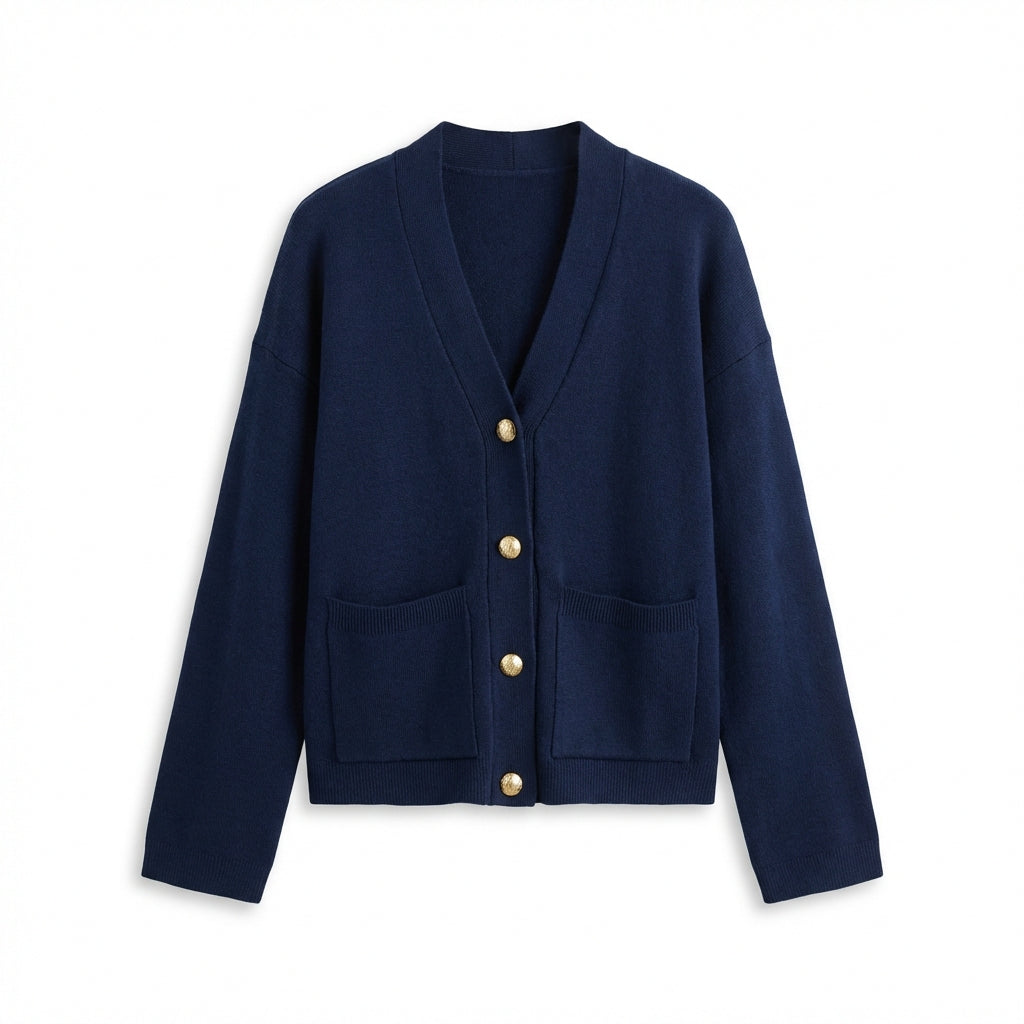 Gold Buttons Cardigan